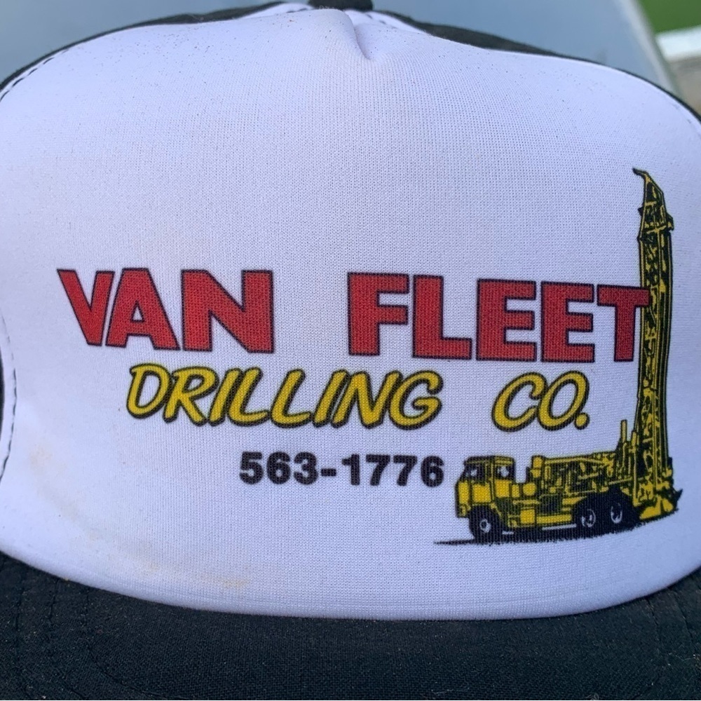 Vintage Van Fleet Drilling Co. SnapBack Mesh Trucker Hat Youngan